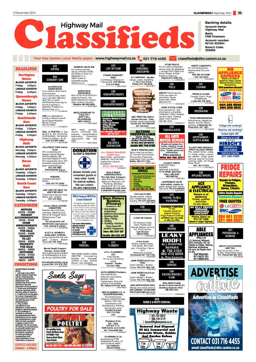 Highway Mail 3 December 2021 page 25