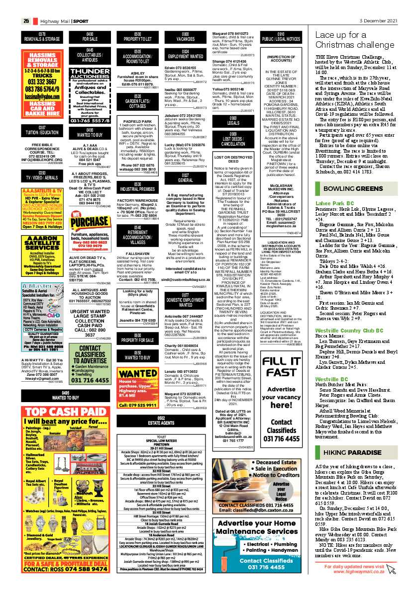 Highway Mail 3 December 2021 page 26