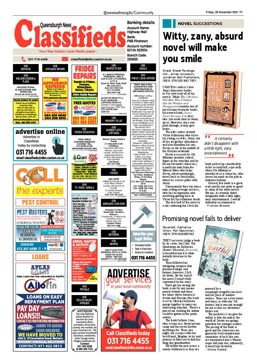 Queensburgh 26 November 2021 page 11