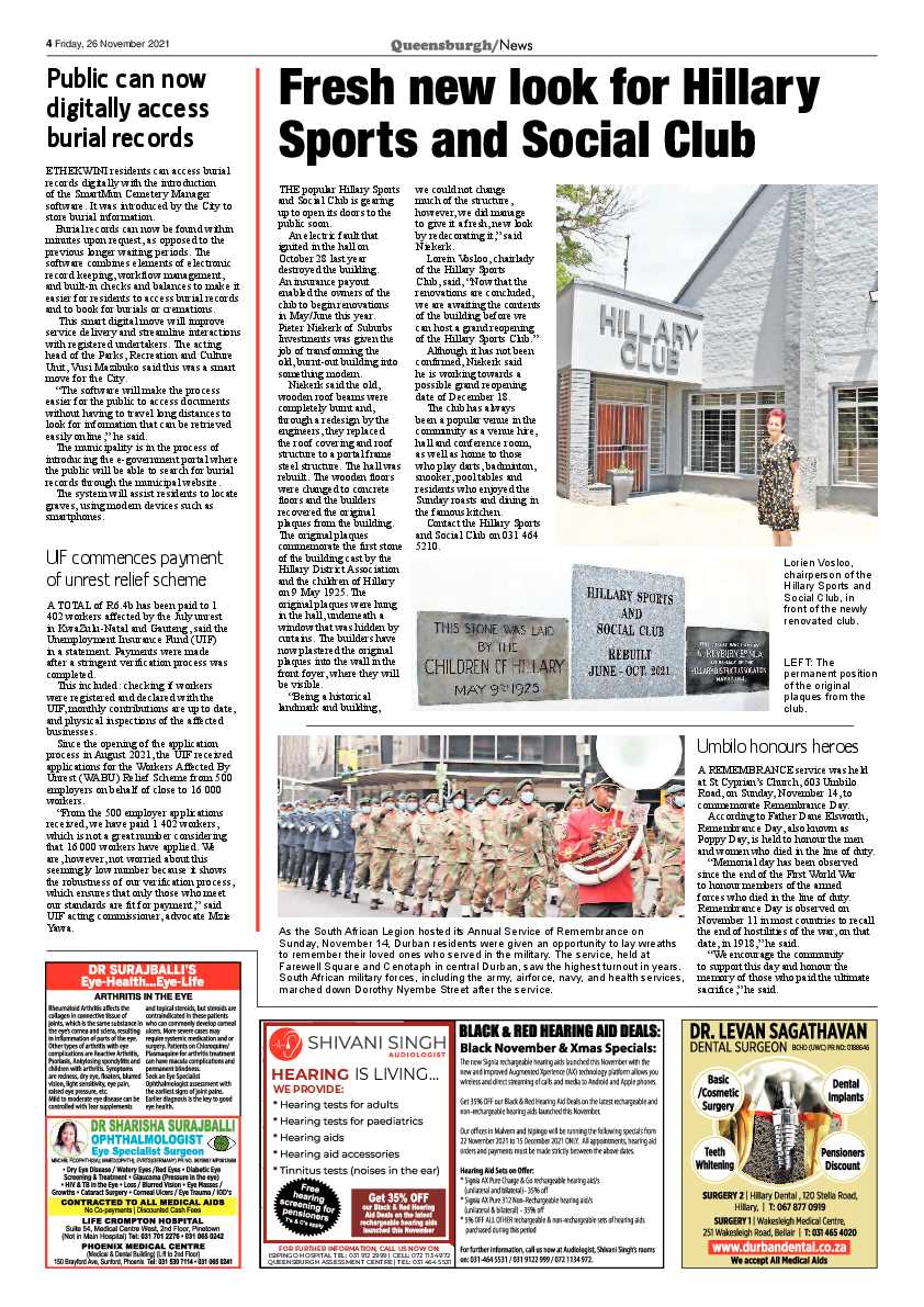 Queensburgh 26 November 2021 page 4